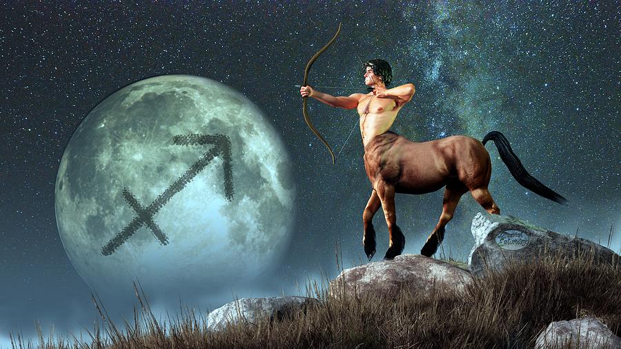 Sagittarius centaur in full moon (1)
