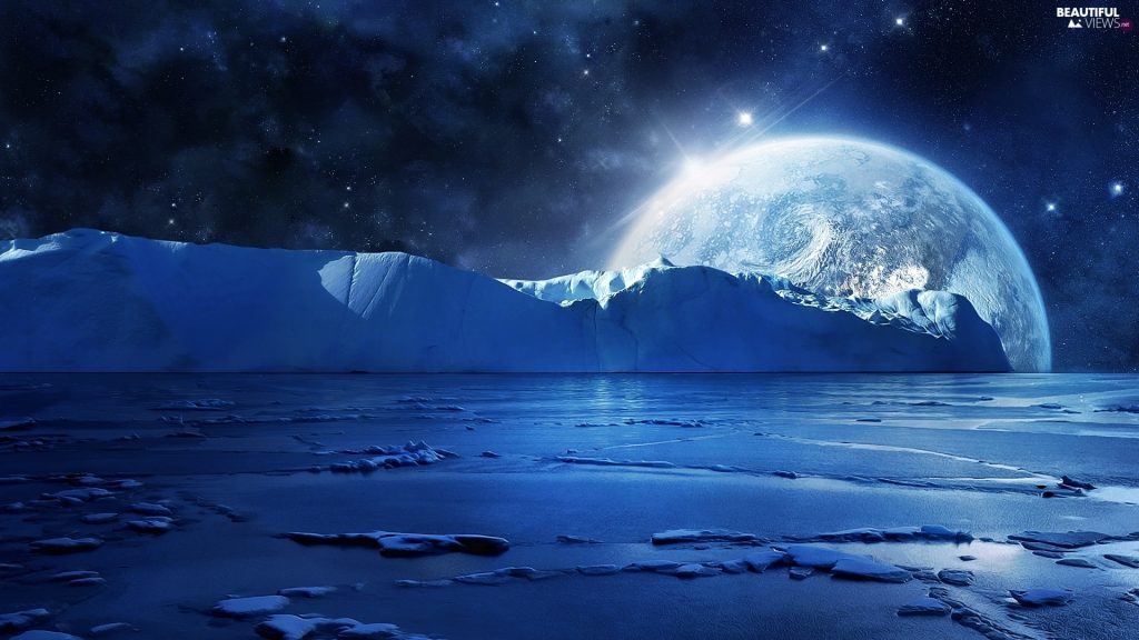 mountains-ice-moon-sea-star